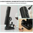 thumbnail image 3 of Rechargeable Wine Opener Electric Wine Bottle Opener 7-in-1 Wine Gift Set with Electric Vacuum Pump, Charging Station, Foil Cutter, Wine Aerator Pourer and 2 Wine Stoppers, 3 of 4