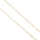 thumbnail image 3 of Cadena Figaro Ametrinaa 3x1 Bitono 5mm Unisex 60cm Chapa de Oro 18k, 3 of 5