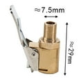 thumbnail image 2 of Ghojet Car Air Pump Thread Nozzle Adapter Tire Air Chucks Car Inflator Valve Connector Clamp Car Tire Inflator Valve Connector Car Tyre Quick Release Adapter Connector Brass Clip-on 6mm/8mm, 2 of 8