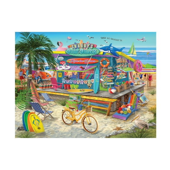 Bigelow Illustrations 'Shaggys Surf Shack' Canvas Art