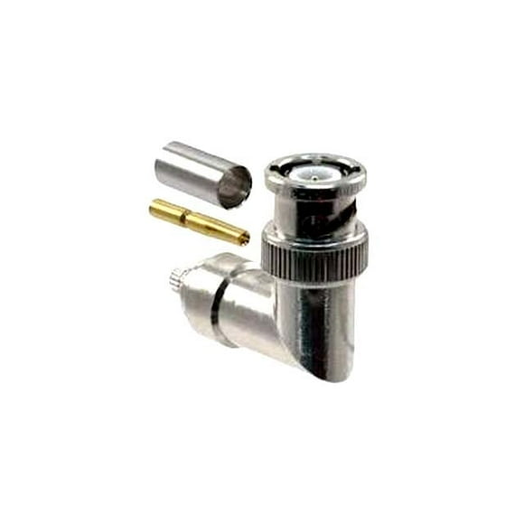 M39012/20B0002 - MIL SPEC BNC PLUG CRIMP RG58 RA SILVER BODY GOLD PIN