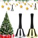 thumbnail image 1 of Hand Bell Steel Table Bell Doorbell Christmas Jingle Bells Loud Sound, Christmas Decoration, for School, Games, Reception, Kitchen, Dinner Bell, Bar a, 1 of 5