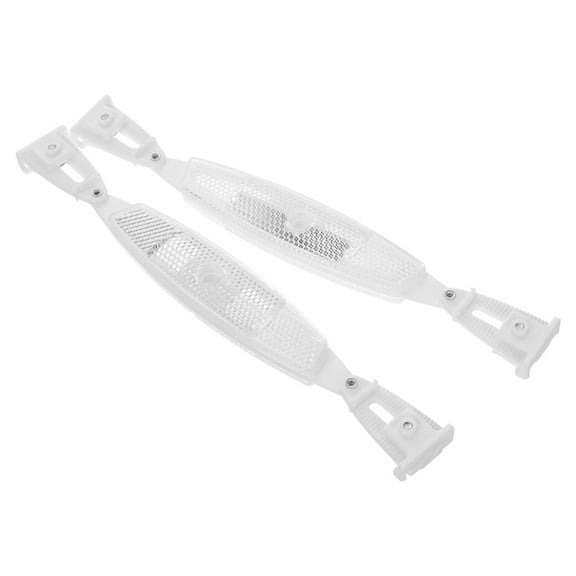 IDEANATEGRATE 4Set Reusable Plastic Bicycle Reflectors for Night Riding Safety