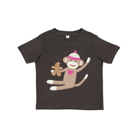 

Inktastic Sock Monkey Gingerbread Boys or Girls Toddler T-Shirt