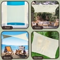 thumbnail image 6 of Pure Garden 10x13ft Sun Shade Sail – UV-Blocking Outdoor Canopy with D-Rings & Ropes, Beige, 6 of 8