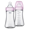 thumbnail image 1 of Paquete de 2 Biberones Híbridos Chicco Dúo de 9 oz con Interior de Invinci-Glass/Exterior de Plástico y Tetina Anticólicos de Flujo Lento Rosa, 1 of 3