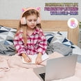 thumbnail image 5 of IFECCO Auriculares inalámbricos para niños con micrófono, Orejas de Gato Plegables y Lindas con luz, Auriculares Bluetooth para niños y niñas con Estuche para Regalos Escolares, Viajes, 5 of 5