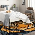 thumbnail image 3 of Tiger Area Rug 6x8, Flower Rugs for Bedroom Living Room, Animal Carpet, Machine Washable Rug, Non Slip Soft Low Pile Rugs Large Area Rug Home Decor, 3 of 7