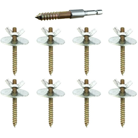 

BESTONZON 1 Set of Bird Cage Retaining Screws Bird Perch Screws with Gaskets Bird Cage Accessory