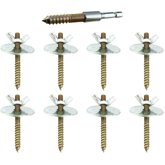 KAKOWELY juego de tornillos de retención para jaulas de pájaros, tornillos para perchas de pájaros con juntas, accesorio para jaulas de pájaros