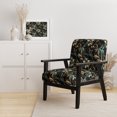 thumbnail image 2 of Designart "Hollywood Grandeur In Gold And Black II" Gold Floral Upholstered Accent Chair - Cottage Arm Chair For Bedroom, 2 of 5