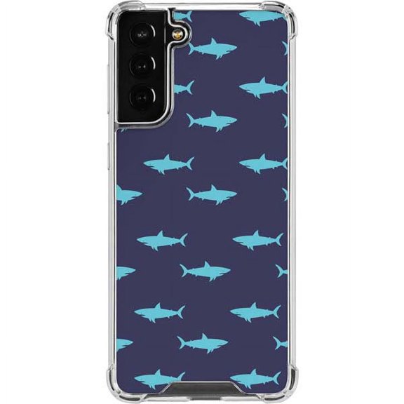 Skinit Illustration Art Shark Print Galaxy S22 Plus Clear Case