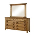 thumbnail image 6 of Furniture of America Moira I Country 4-Piece Bedroom Set, Weathered Elm, Queen, 6 of 7
