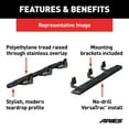 thumbnail image 2 of ARIES 2558047 AscentStep Black Steel 5-1/2 x 91-Inch Truck Running Boards, Select Chevrolet Silverado, Suburban, GMC Sierra, Yukon XL Fits select: 2007 GMC NEW SIERRA, 2 of 6