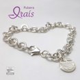 thumbnail image 2 of Pulsera de plata Ley 925 auntentica, modelo IRAIS, largo 18 cm, 2 of 6