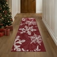 thumbnail image 3 of KUETH Christmas Runner Rugs 2x5 Machine Washable Non Slip Red Rugs for Kitchen,doorways and Hallway Decor, 3 of 8