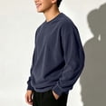 thumbnail image 5 of Squevariel Boys and Girls Long Sleeves Sweatshirt Corduroy Solid Color Round Neck Sweatshirts Casual Loose Pullover Top for 1-14Y, 5 of 7