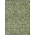 thumbnail image 2 of 10' X 14' Olive Green And Light Green Floral Washable Indoor Outdoor Area Rug, 2 of 5