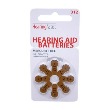 HearingAssist 1.45 Volts Professional Audiologist Quality Batteries, Size 312