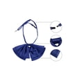 thumbnail image 3 of CORBATA DE MOÑO PREATADA PARA MUJERES INSPIRADA CHIC CON CORREA AJUSTABLE, ACCESORIO DE CUELLO, AZUL MARINO, TALLA ÚNICA, 3 of 5