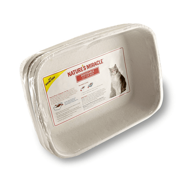 Nature's Miracle Disposable Litter Box, 3 Count, With Baking Soda
