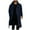 Navy, variant on Wyobmus Men's Winer Warm Fleece Trench Coat Solid Color Notched Lapel Double Breasted Long Peacoat Black