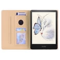 thumbnail image 3 of SaniMore Wallet Case for Kindle Paperwhite 11th Generation 6.8" 2021, PU Leather Magnetic Closure Cover Support Pencil Holder Card Slot & Kickstand Full Body Protective Shell, Khaki, 3 of 6