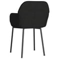 thumbnail image 2 of vidaXL Chaises de Salle à Manger 2 Pcs Velours Noir, 2 of 5