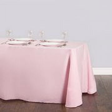 90 x 156 in. Rectangular Polyester Tablecloth Pink