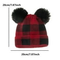 thumbnail image 4 of 2PC Christmas Knitted Pompom Beanie Hat Mother & Baby Xmas Hat, 4 of 6