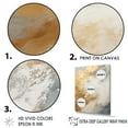 thumbnail image 3 of Designart "Subdued Snow Blossoms I" Abstract Shapes Floater Framed Wall Decor, 3 of 5