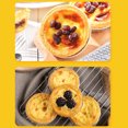 thumbnail image 3 of 300pcs Disposable Aluminum Foil Eggs Tart Pan Mini Pot Pie Tart Cupcake Mould Bake Base Plate Tin Tray, 3 of 8