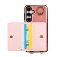 thumbnail image 5 of for Samsung Galaxy A13 5G Wallet Case with Card Holder - PU Leather Case for Women & Girls, Wrist Hand Strap, Secure Finger Ring, Shockproof Protective Phone Cover for Galaxy A13 5G, Pink, 5 of 7