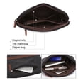 thumbnail image 3 of Mens Canvas Wristlet Bag Simple Large Capacity Wristlet Purse Card Holder Wallet, 3 of 10