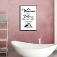 thumbnail image 6 of Black and White Bathroom Poster Funny Bathroom Quote Wall Art  Cute Canvas Print Wall Decor Minimalist Toilet WC Artwork, 6 of 6