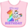 thumbnail image 3 of Inktastic It's My 1st Birthday Unicorn Boys or Girls Baby Bib, 3 of 4