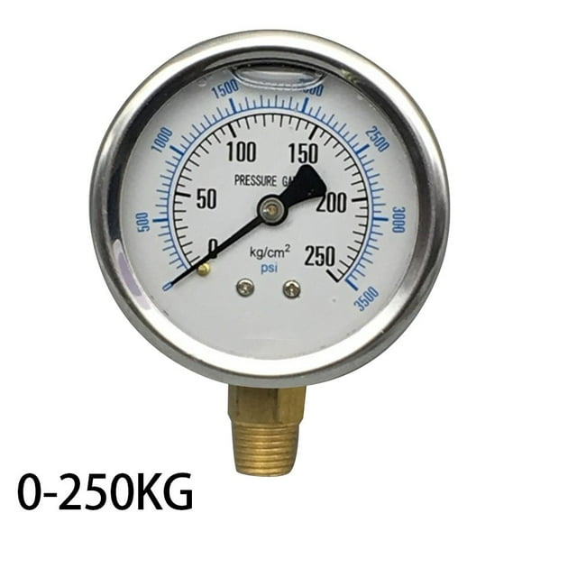 Chendee Manomètre Résistant aux Tremblements pour Yn-60, Manomètre Hydraulique, 0-250kg