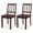Brown, variant on Giantex Dining Chair Set of 2, Kitchen Side Chairs w/Slatted Backrest, Armless Dinette Chairs, Brown