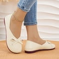 thumbnail image 5 of Women's Flat Shoes Solid Color Casual Style Bow Round Toe Comfortable Everyday Wear, 5 of 10