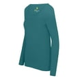 thumbnail image 3 of M&M SCRUBS Women's Long Sleeve Scoop-Neck T-Shirt Under Scrub (Teal, Medium), 3 of 5