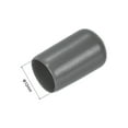 thumbnail image 3 of 20pcs Rubber End Caps 12mm(1/2") ID Vinyl PVC Round Tube Bolt Cap Cover Screw Thread Protectors Dark Grey, 3 of 5
