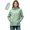Green, variant on UDAUDU Women's Lightweight Waterproof Rain Jacket Hooded Packable Windbreaker for Hiking Travel Fishing Green L