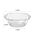 thumbnail image 1 of Household Plastic Washing Basin Female Student Dormitory Washbasin Vegetable Washing Basin Transparent Double Ear Washbasin, 1 of 2