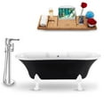 thumbnail image 3 of Tub, Faucet and Tray Set Streamline 68" Clawfoot NH103CH-CH-120, 3 of 5