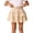 Beige Girls Skirts#1, variant on Flowy Summer Girls Skirts High Waist Layered Ruffle Mini Skirt Solid Color Cute Casual Cake Skirt for Teens 4-15Y