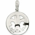 thumbnail image 3 of Sterling Silver Antiqued Marcasite Fleur De Lis Pendant Made In Thailand -Jewelry By Sweet Pea, 3 of 7