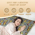 thumbnail image 4 of Picia Funny Construction Body Pillow Cover - Super Soft Microfiber 20x54 Body Pillow Case - Envelope Closure, Wrinkle, Stain Resistant Body Pillow Cover,Elegant Bedding, 4 of 8