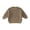 Khaki, variant on Toddler Knit Pullover Sweater Ribbed Crochet Stretchy Crew Neck Sweatshirt Clothes Baby Boys Plain Warm Sweater