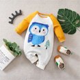 thumbnail image 3 of ATAIKU Baby Boys Long Sleeve Outfits Infant Cotton Romper Cute Owl Jumpsuit Newborn Baby Boy One Piece Coverall Spring 0-18M, 3 of 6