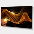 thumbnail image 2 of Conception fractale en forme de 3d jaune - Art mural abstrait contemporain, 2 of 3